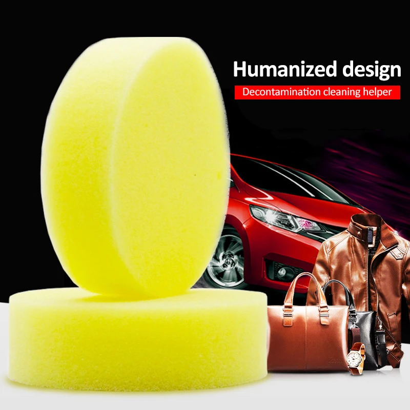 Shoes Shine Sponge Waxing Polishing Sponge Coat Brush Car Seat Cleaning Wipe Home Furniture Brush Kitchen Foaming Clean Gadget