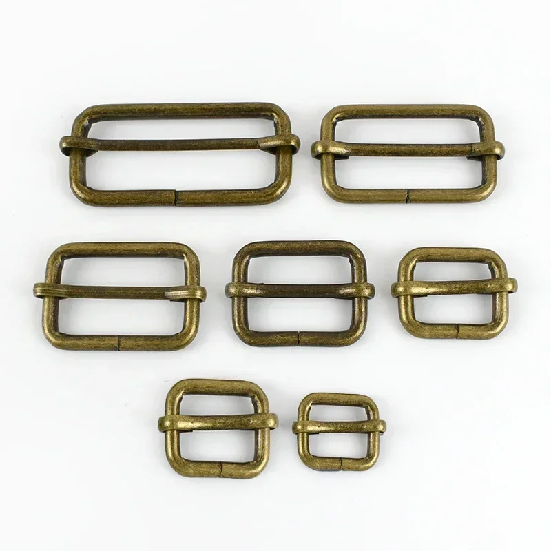 30Pcs 13-50mm Metal Bag Buckles for Strap Webbing Belt Pin Buckle Leather Tri-glides Slider Hook Adjuster Clasp DIY Accessories image 3
