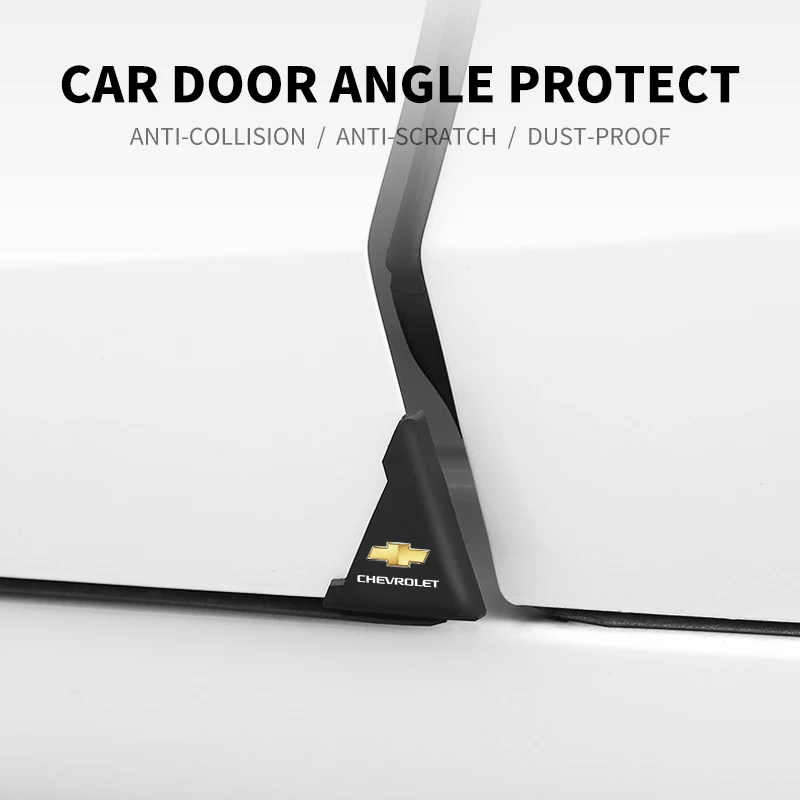 2Pcs Car Door Corner Cover Anti-Scratch Paste For Chevrolet Cruze TRAX Aveo Lova Sail EPICA Captiva Malibu Volt Camaro Cobalt