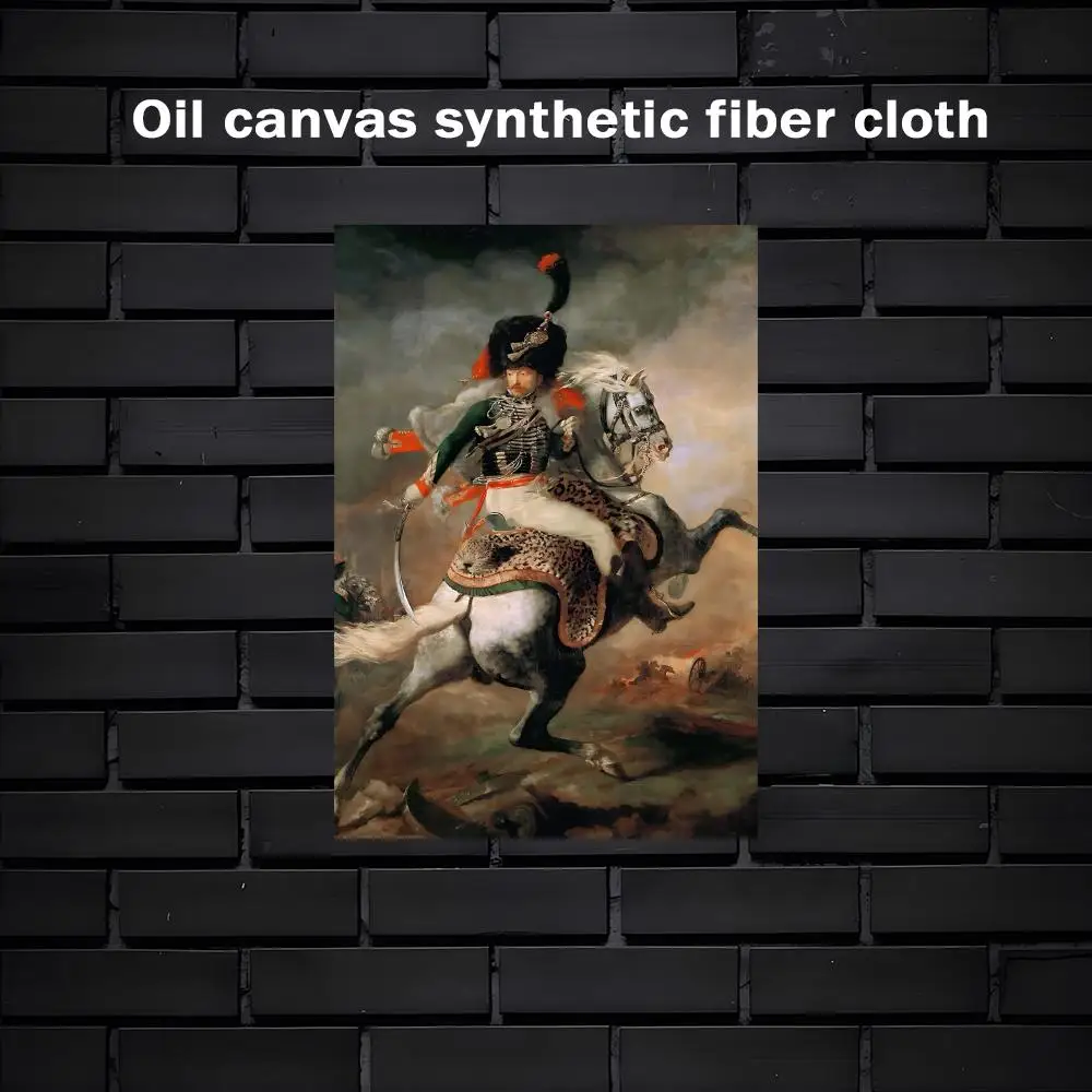 Theodore Gericault Painting Calligraphy Exhibition poster photo oil painting canvas synthetic fiber for living dining room
