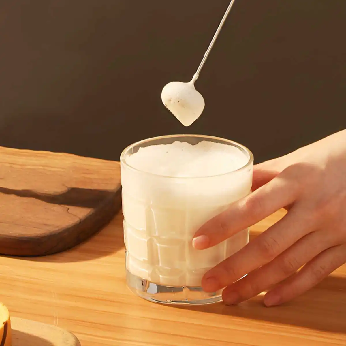 1Pc Electric Milk Frother Coffee Milk Frother Coffee Mixer 500mAh USB-Charging Portable Egg Beater Coffee Milk Mixing Blender image 6