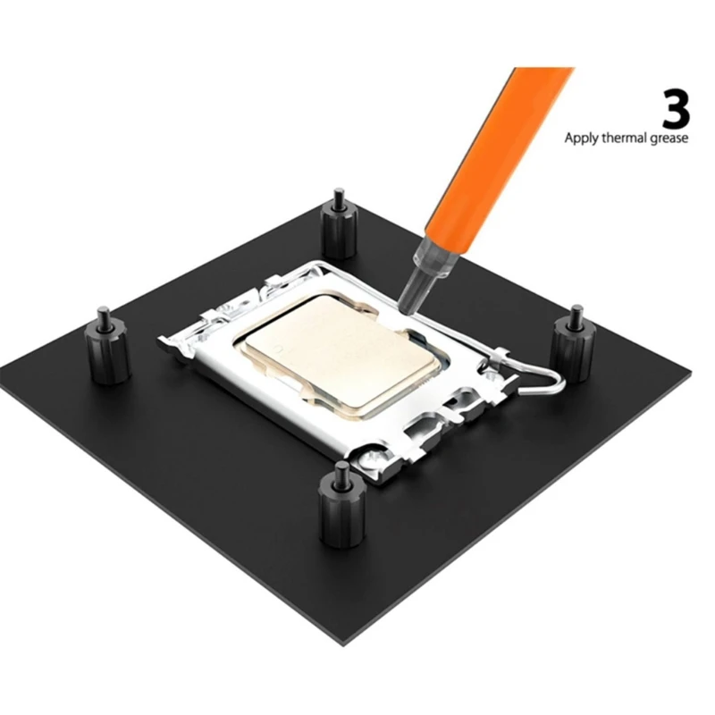 ชุดติดตั้งโลหะสำหรับตัวระบายความร้อนซีพียูสำหรับแพลตฟอร์ม LGA1700/1200/115X (สีดำ)