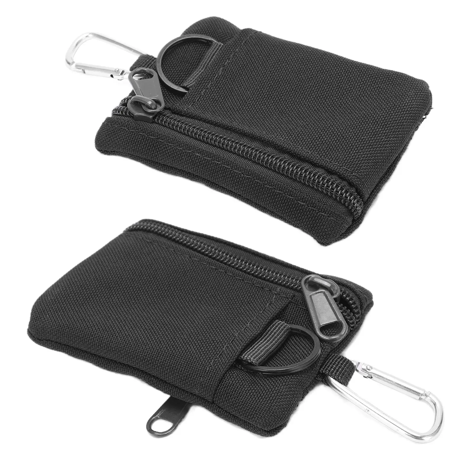 For outdoor Mini Key Card Case Lightweight EDC Molle Pouch Bag with Carabiner