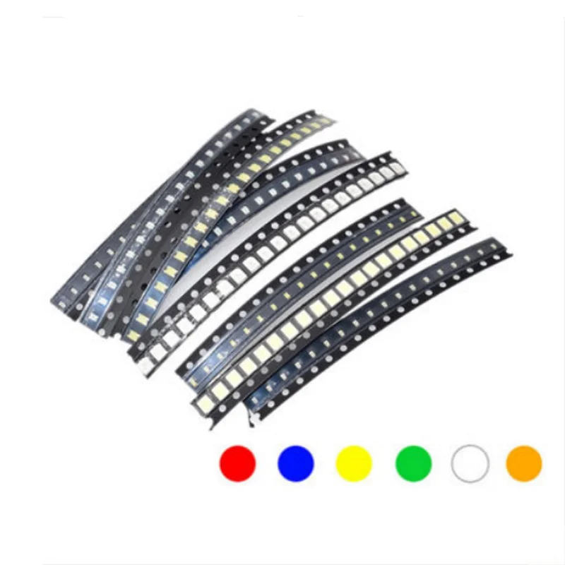 0402 0603 0805 1206 3528 5050 5730 2835 3014 4014 SMD LED Red Yellow Green White Blue Orange light emitting diode 100pcs/lot