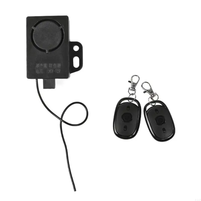 F1CF Electric Tricycle Security Alarm with Double Remotes Fast Start Function Anti Theft for Electric Tricycles