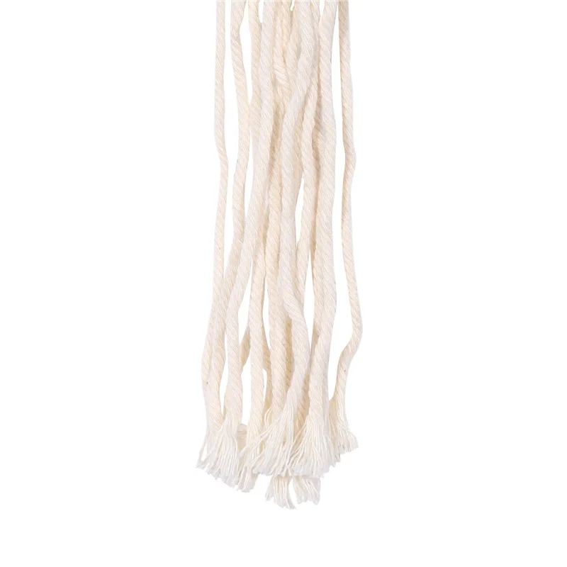 

AT02-4X Macrame Double Plant Hanger Indoor Outdoor 2 Tier Hanging Planter Cotton Rope 4 Legs 67 Inch