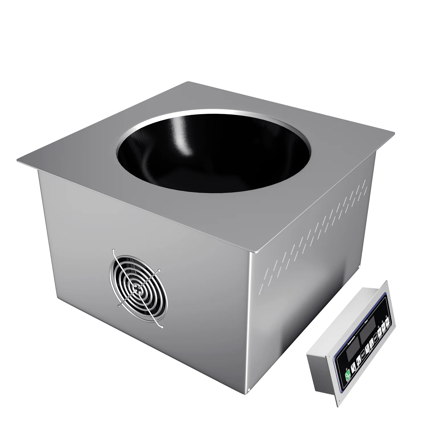 

Commercial 220v Built-in Electric Wok Stove Concave Single Burner Induction Cooker Wok Range Modular Cooking Equipment