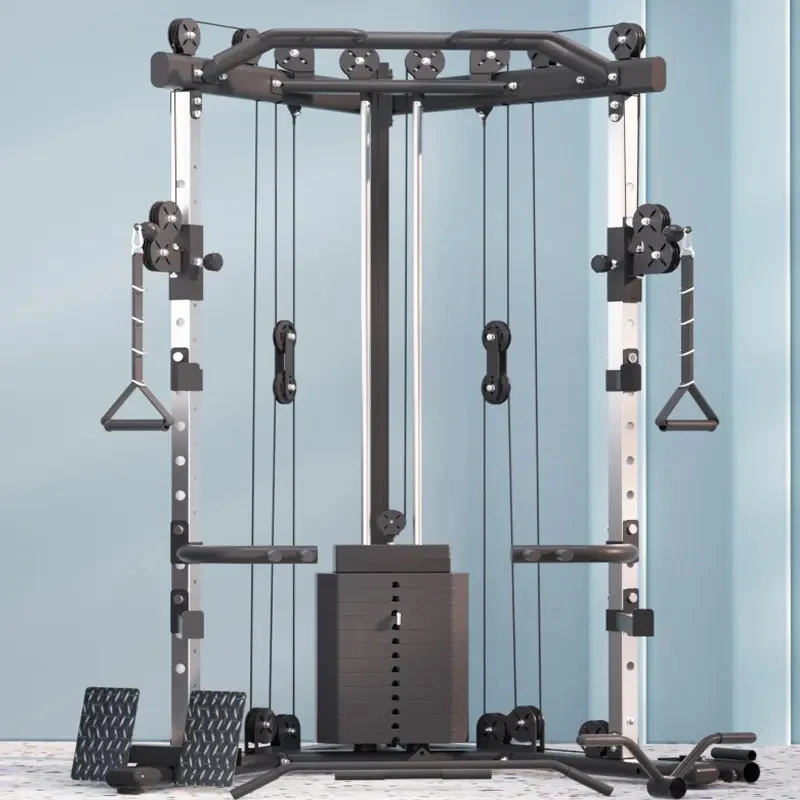 Popular Gym Cable Crossover Machine Commercial Smith Machine Fitness Equipment Power Cage Bird Gantry Home Functional Trainer
