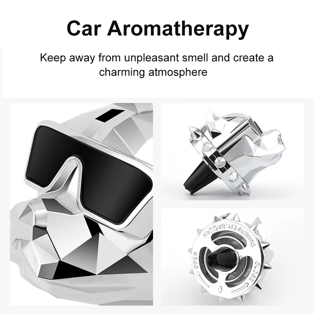 Bulldog Auto Vent Air Freshener Exquisite Auto Internal Vent Fragrance Scent Odor Diffuser Small Interior Aromatherapy Decor