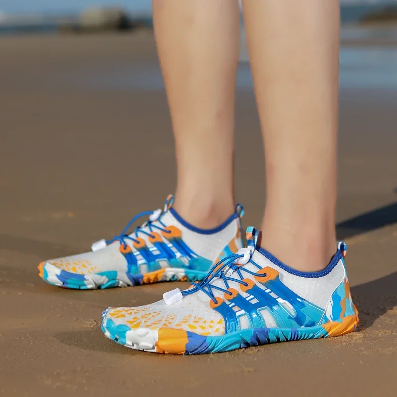 Buty wodne do tenisa plażowego buty z palcami mężczyźni Sneaker wodny buty na plażę kobieta pływanie buty na plażę buty do wody dla dzieci