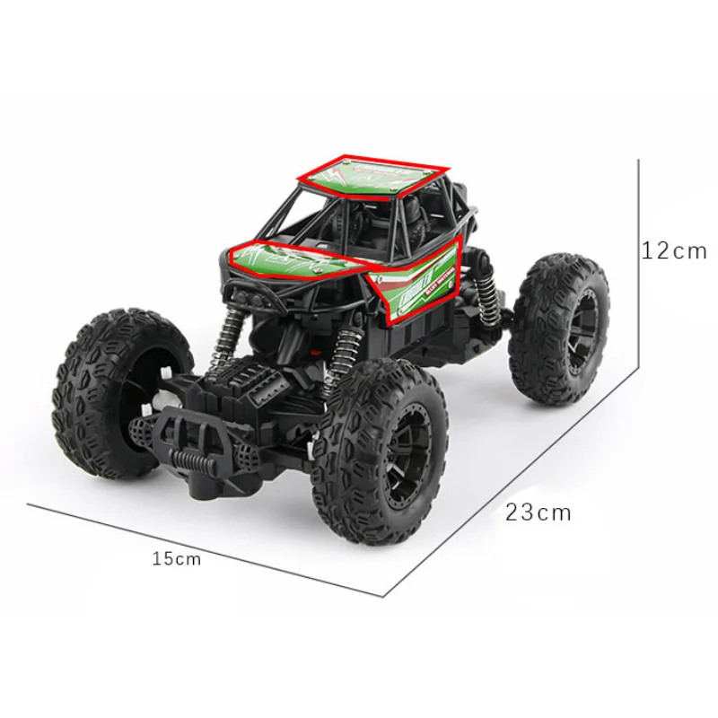 RC Four-way Off-road Climbing Car Remote Control Car Alloy Off-road Monster Car LED Light Drift Boy\'s Toy Racing Birthday Gift