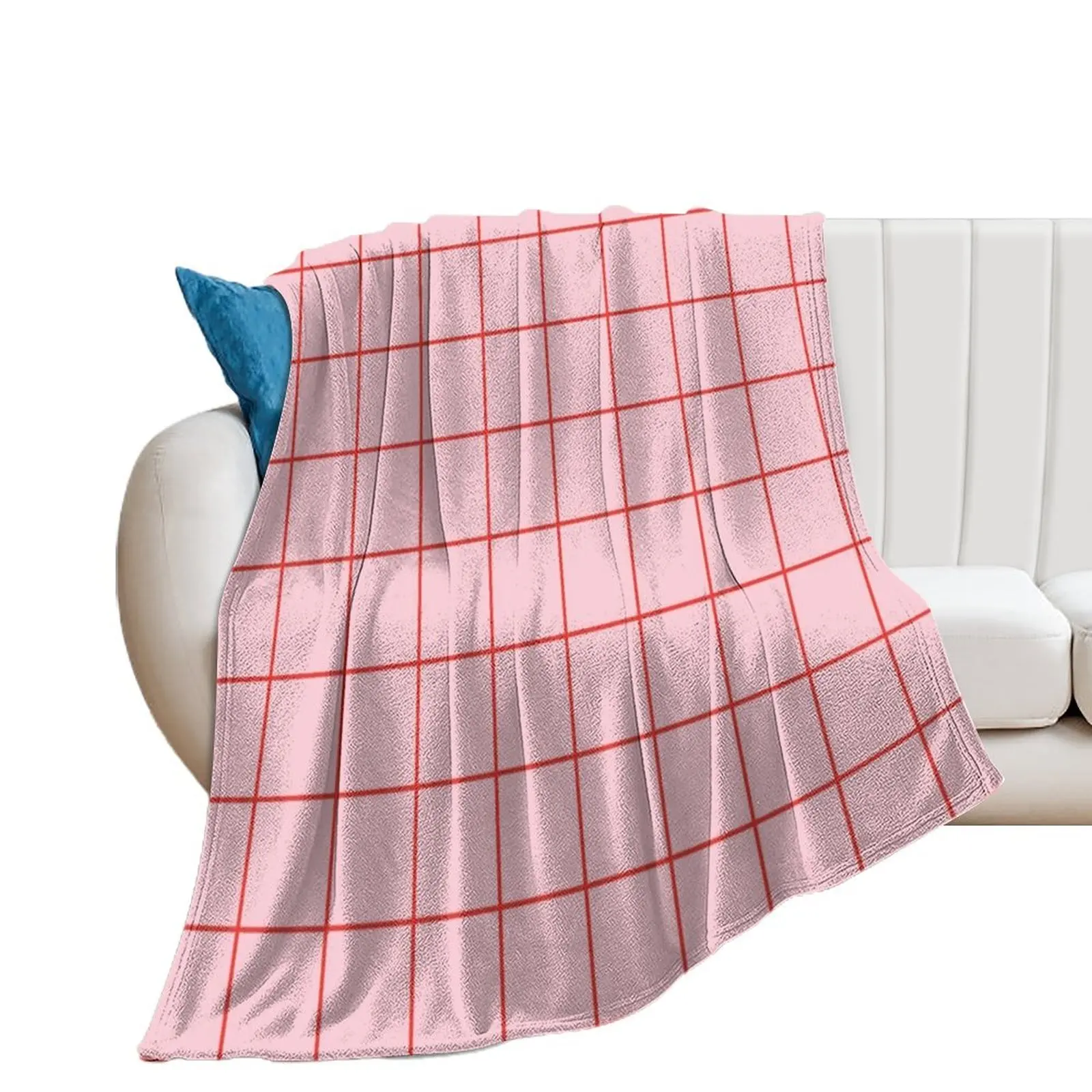 

Pink and red grid pattern design Throw Blanket Hairys manga Comforter Designers Blankets