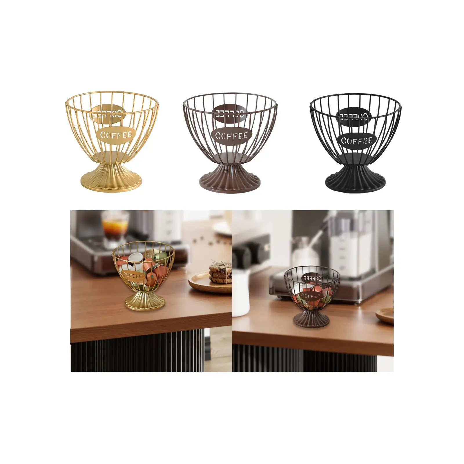 Capsule Holder Multiuse Tabletop Organizer for Coffee Shop Bedroom Counter