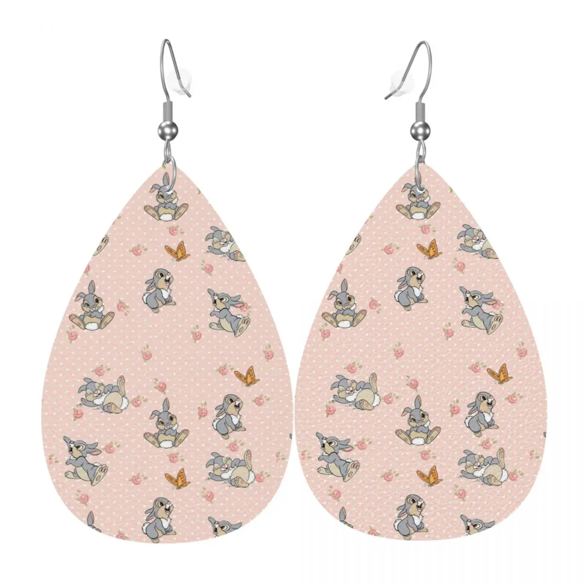 

Custom Cartoon Bambi Anime Dangle Drop Earrings Leather Earrings for Women Fashion For Party