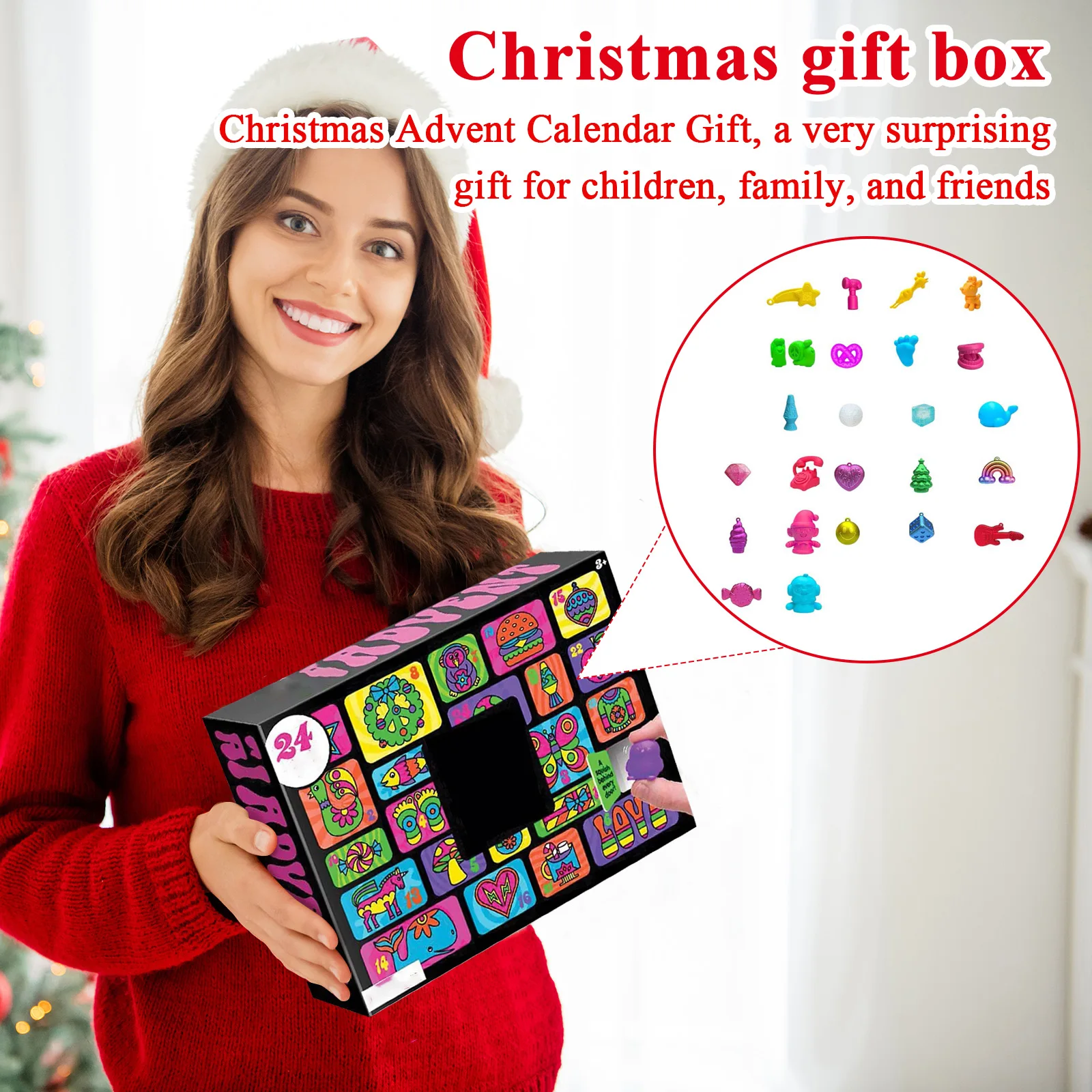 Advent Calendar - 24 Days of Unique Sensory Toys for Tactile Exploration, Develop Fine Motor Skills & Calming Fidget Fun