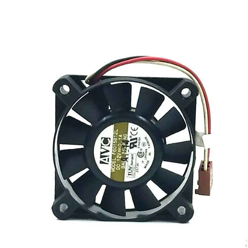 

1pcs F6015B12L 6015 60mm 6cm motherboard fanDC 12V 0.1A axial cooling fan for AVC