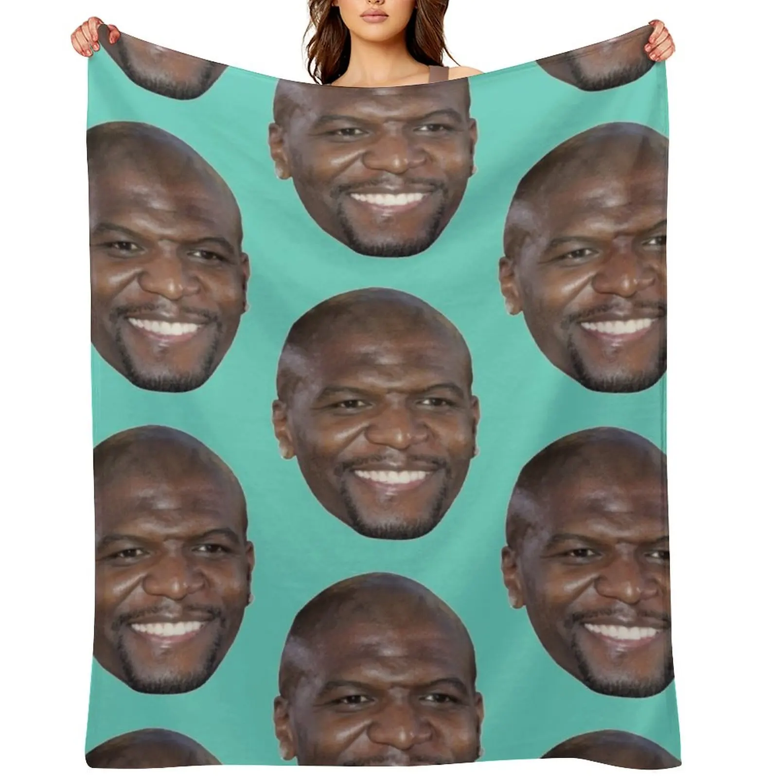 

Terry Crews Throw Blanket Moving Beach anime warm winter Blankets