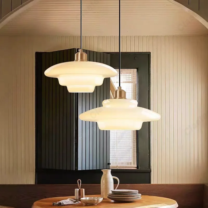 

Американская стеклянная люстра для спальни, прикроватная лампа для гостиной, столовой, бара, освещение, лампы