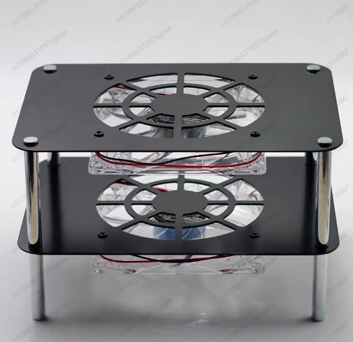 راوتر لاسلكي المبرد مودم بصري واسع النطاق IPTV TV Set Top Box Cooling Fan Rack #3