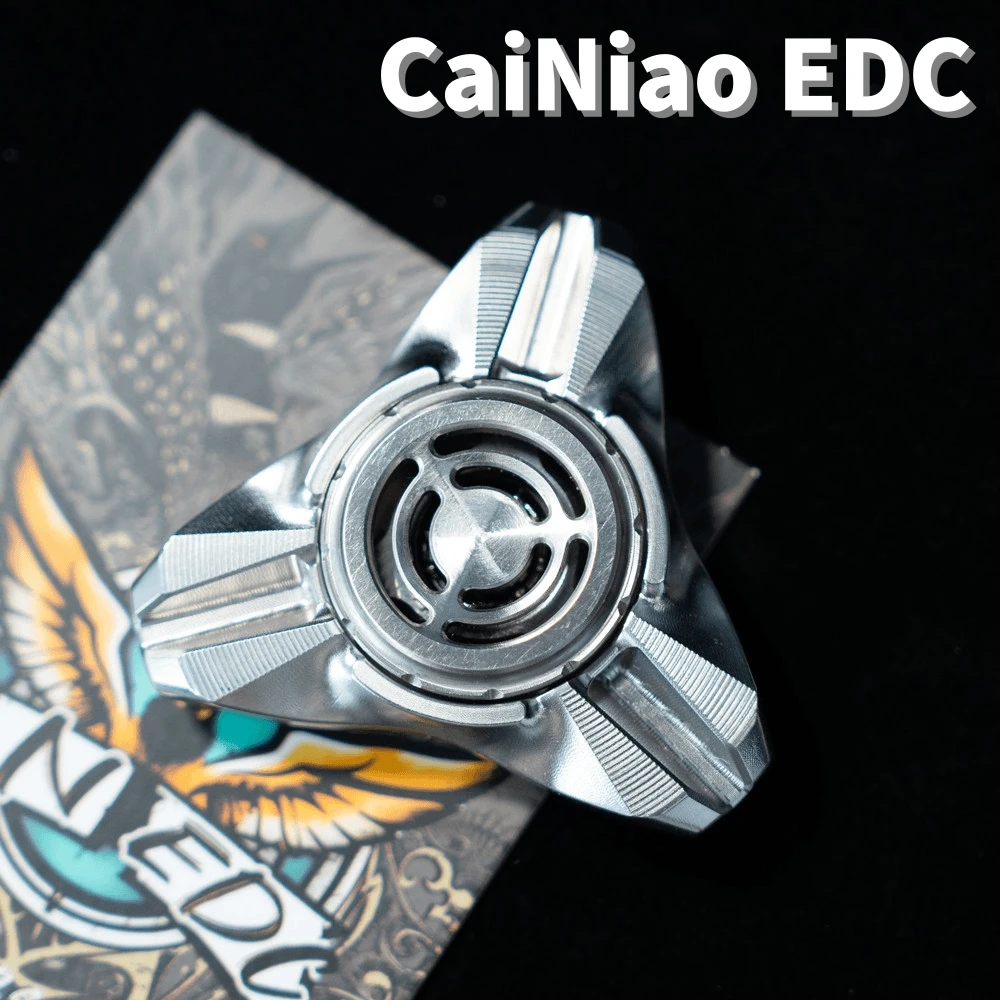 CaiNiao EDC Fidget Spinner Three Leaf Spinner Fidget Toys For Adults Portable Office Desk Anxiety Relief Gadgets Accessories