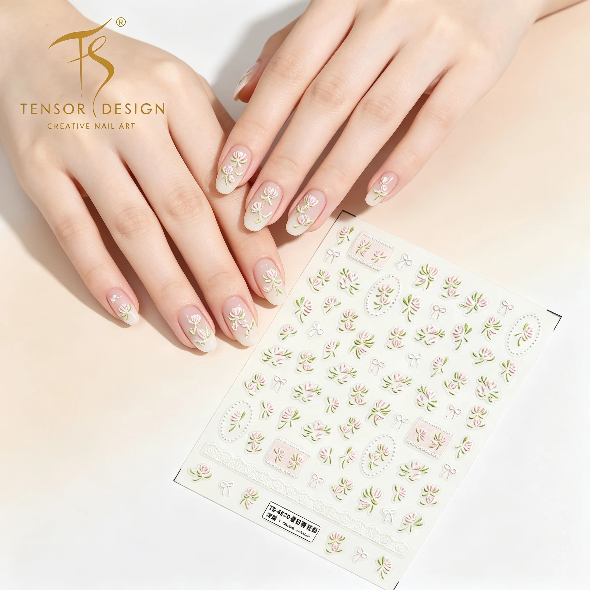 Nail Art Elegan - Autocollants pour ongles TENSOR NAIL, motif