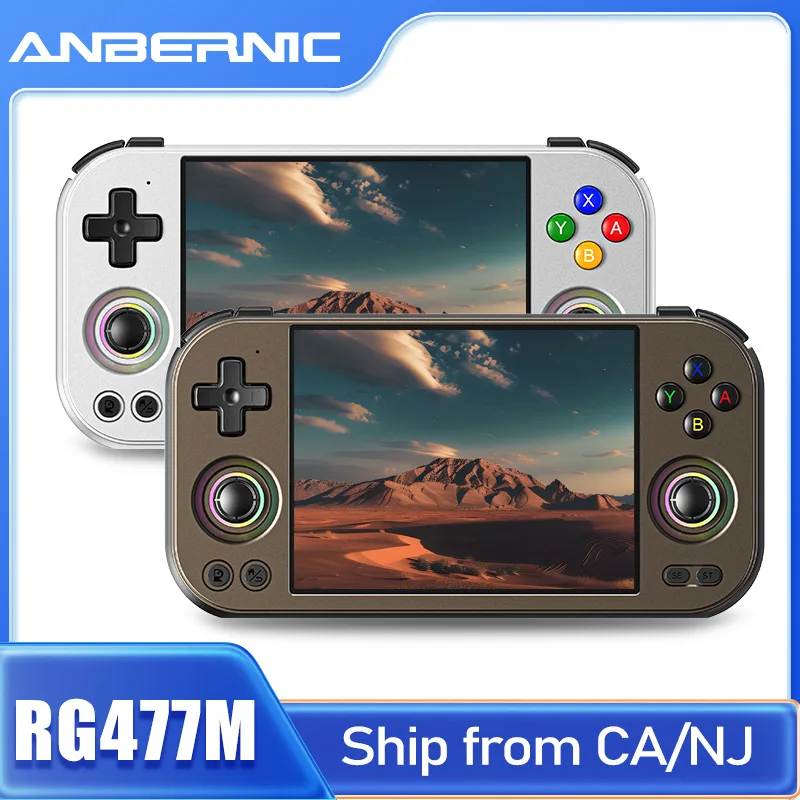 

Портативная игровая консоль Anbernic Retro RG 477M из алюминиевого сплава с ЧПУ, Android 14, 4,7-дюймовый LTPS-экран с технологией in-Cell Touch, процессор Dimensity 8300