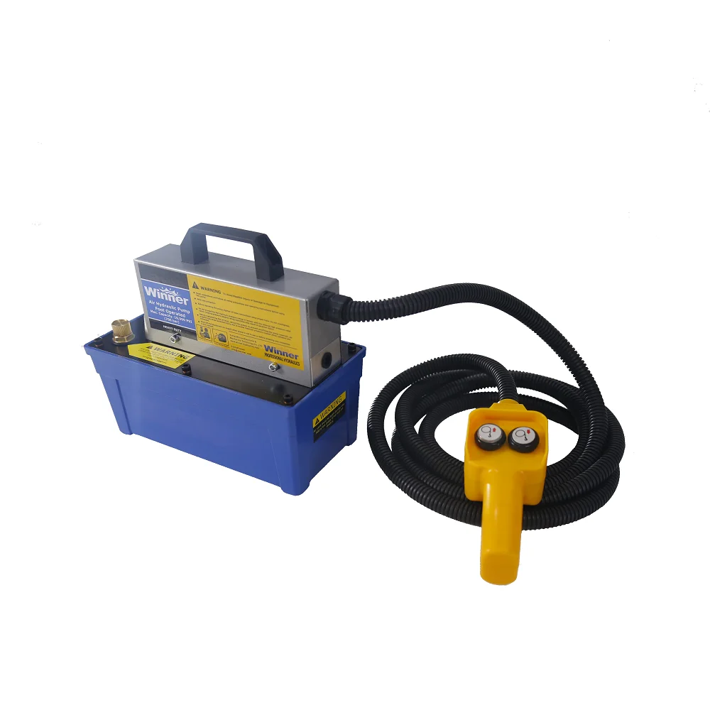 Pump control cable pneumatic pump driven by 1000PSI air hydraulic foot