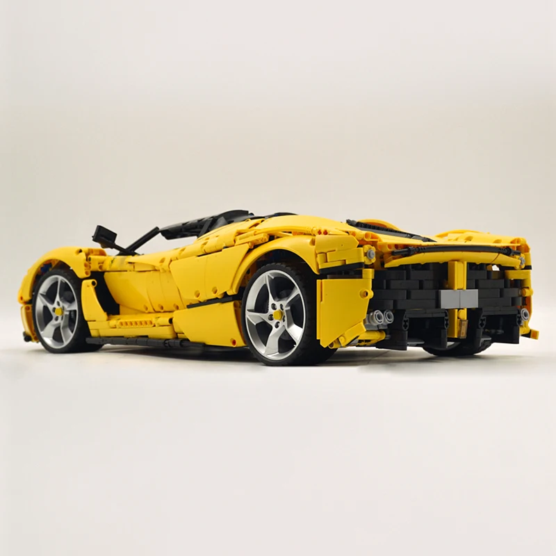 New MOC High-Tech SP3 Yellow Super Sports Car Buidling Blocks Speed Vehicle Bricks Assembly Puzzle Toys Christmas Gifts For Kids