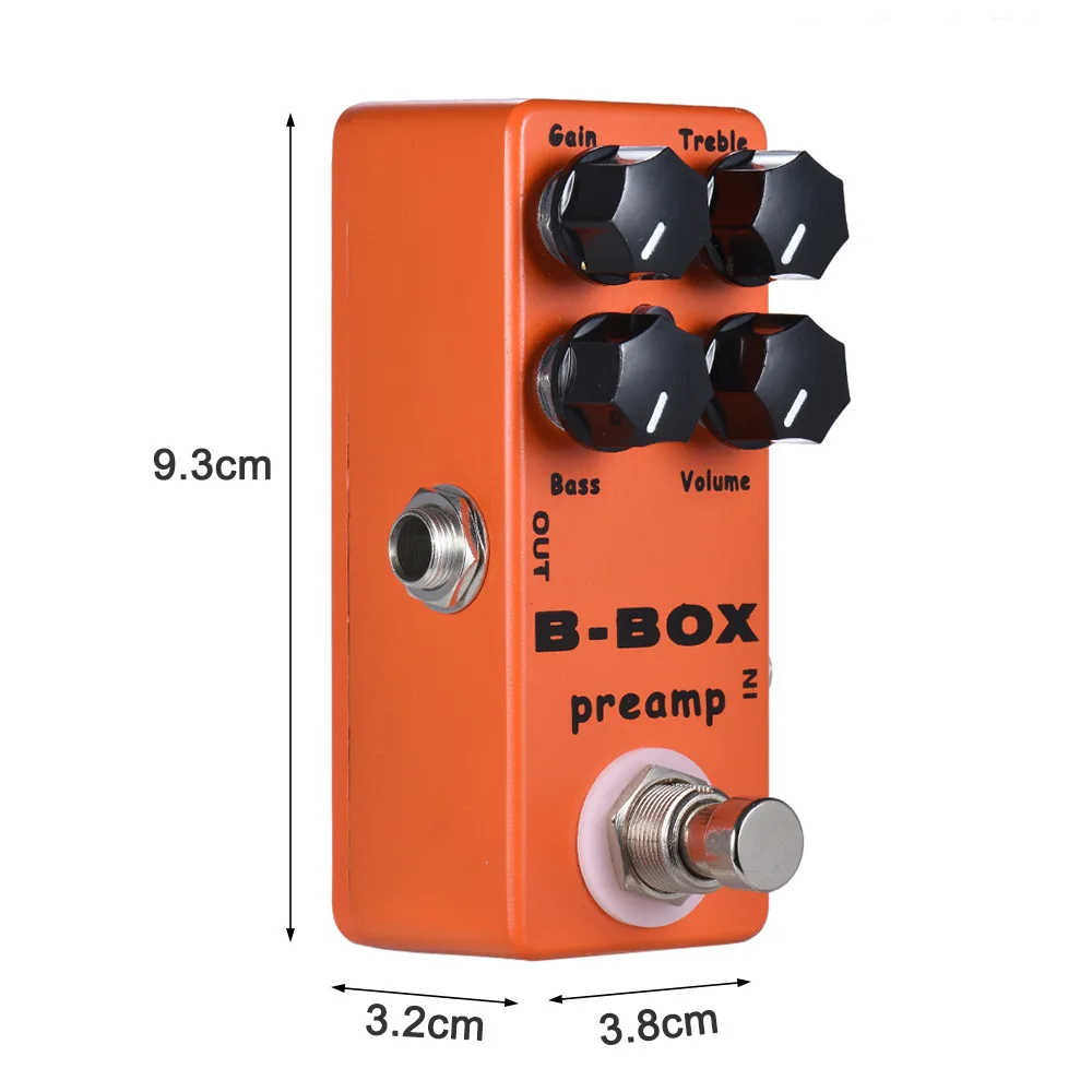 MOSKY Guitar Effect Pedal BB Preamp B-Box Preamp Overdrive Electric Bass Guitarra Acoustic Guitar Effect Analog Signal