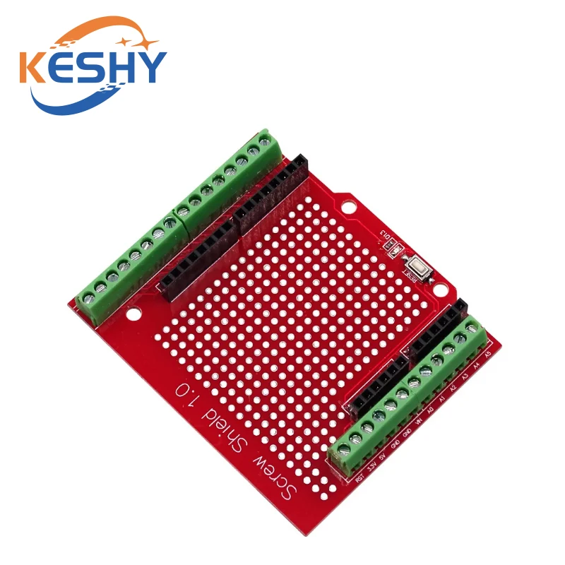 Prototype Screw Shield Expansion Board Assembled Terminal Proto Shield Double-sided PCB IO Solder for Arduino UNO Mega2560 One