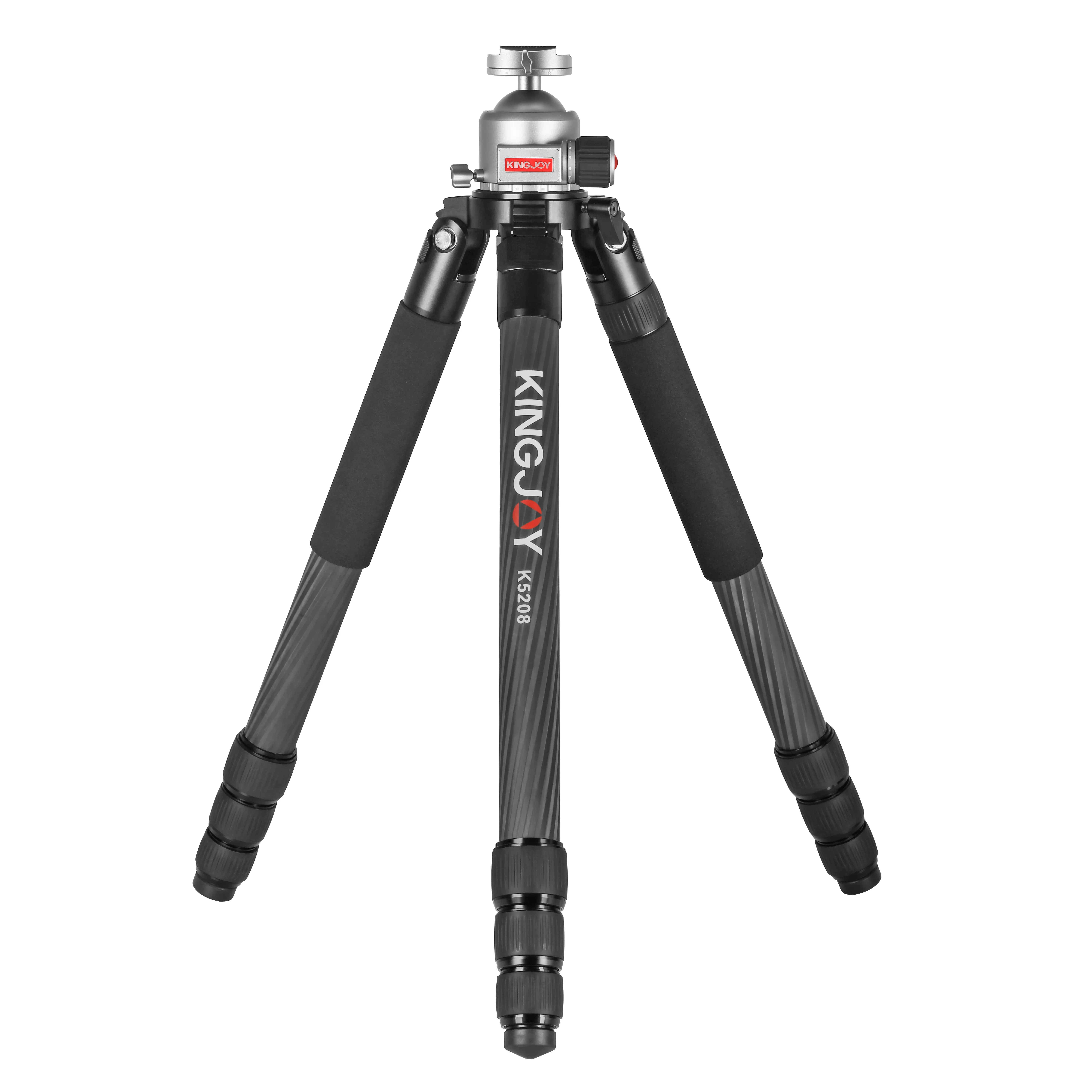 Kingjoy for Hunting Tripods with Durable Aluminum Carbon Fiber Frames Lightweight Stable Design Bubble Level Adjustable Legs