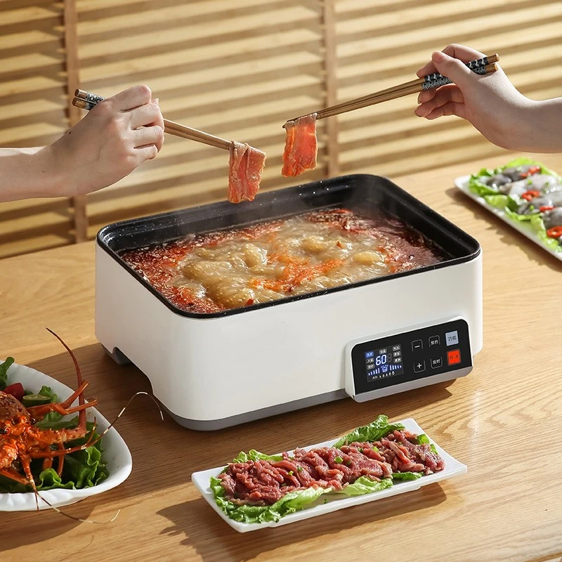 

Electric cooking pot Multifunctional cooking pot Frying, steaming, frying integrated rice cooker Frying electric wok Hot pot
