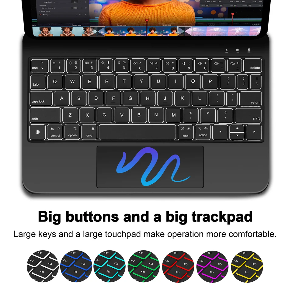 【即日発送】iPad Pro 13インチマジックキーボード　バックライト IPad用バックライト付きマジックキーボード,キーボードフォリオ,iPad