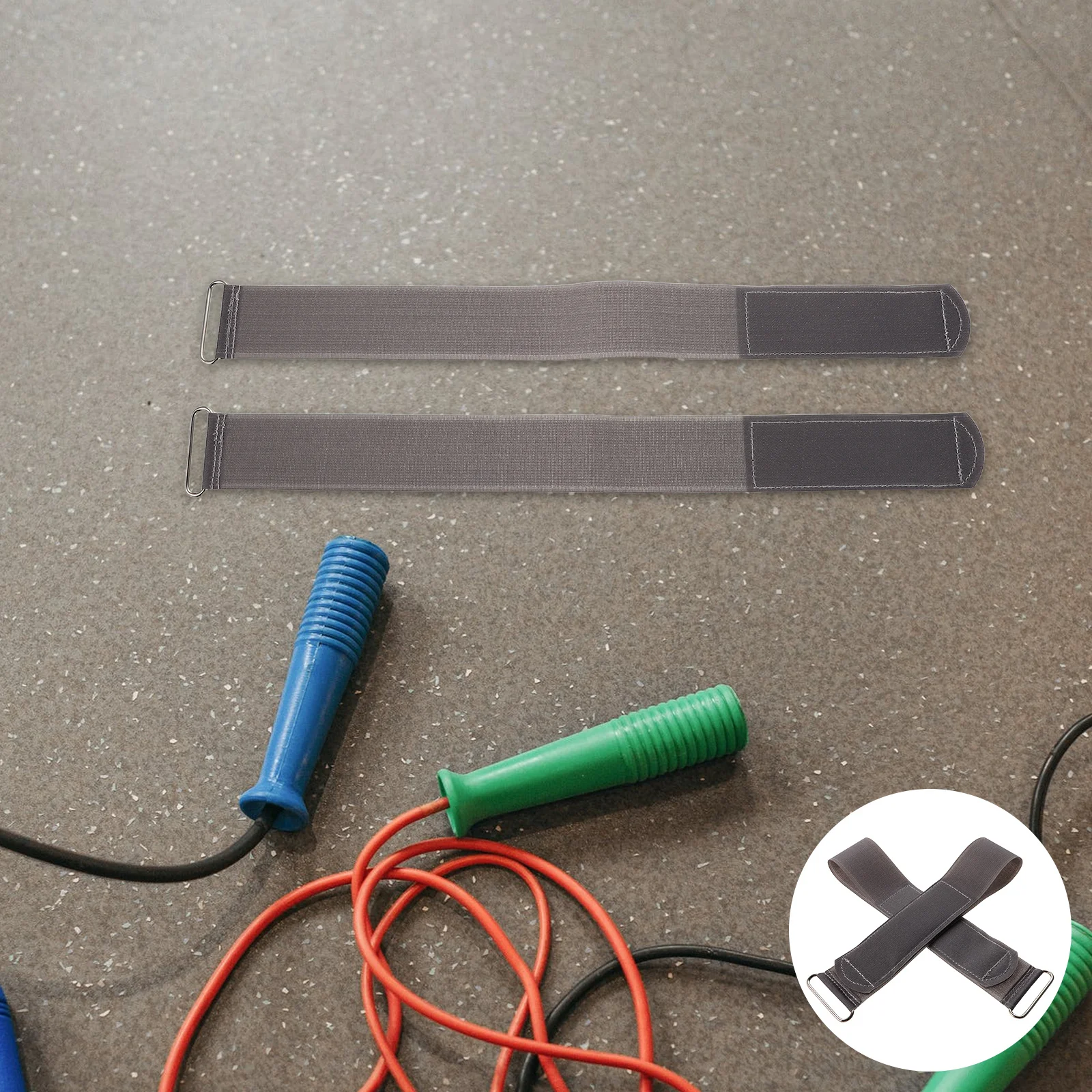 

2Pcs Fitness Straps Gym Essentials Adjustable Foot Pedal Fixed Strap for Home Gym Equipment 51Cm Nylon Workout Machine Parts