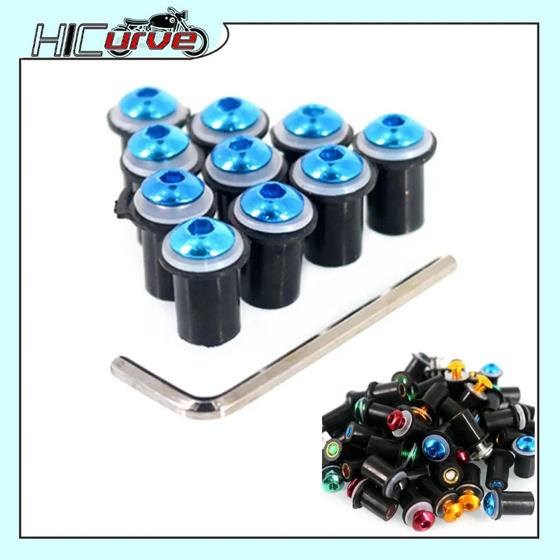 Motorcycle Windshield Bolts Screw Nut Fastener Kit M5 5mm 10PCS For Yamaha NVX AEROX 155 NMAX 155 NMAX155 XMAX 125 250 300 400