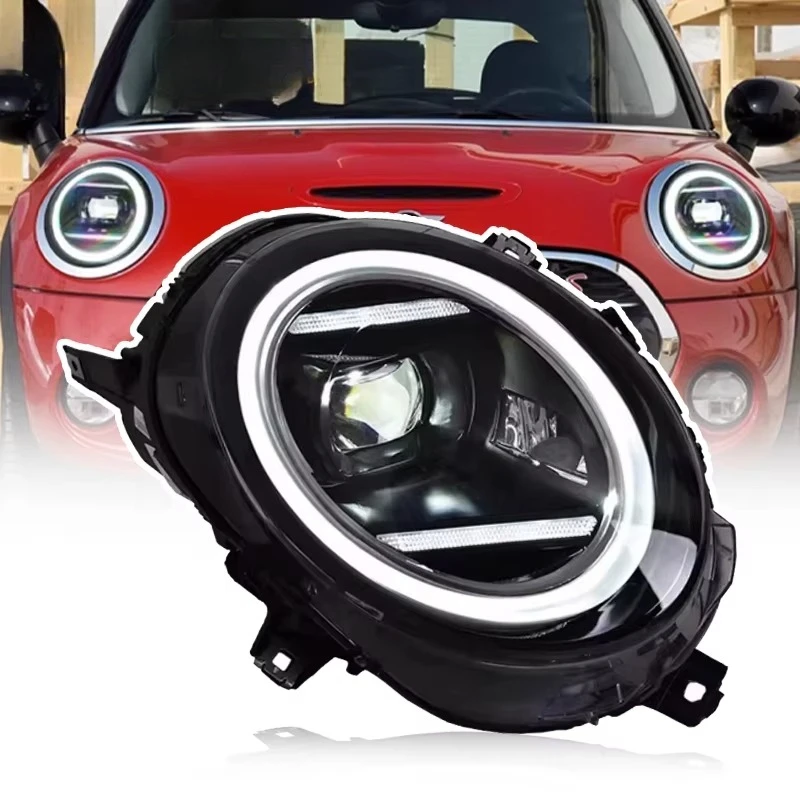 Automotive Headlamp Lens Halo Modified High/Low Beam Light Assembly Fit Mini F56 2014 2015 2016 2017 2018 2019 Headlamp