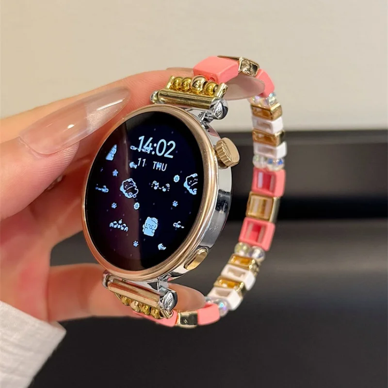 

Colorful square pearl for HW Watch Fit3/Fit4 strap and HW Band 8/9/10 NFC hand strap.