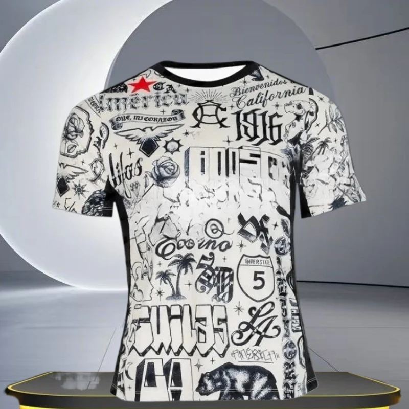 

High-end Men's and Women's Sports and Fitness T-shirts, Fashionable and Top-quality 3D Elegant and Loose T-shirts