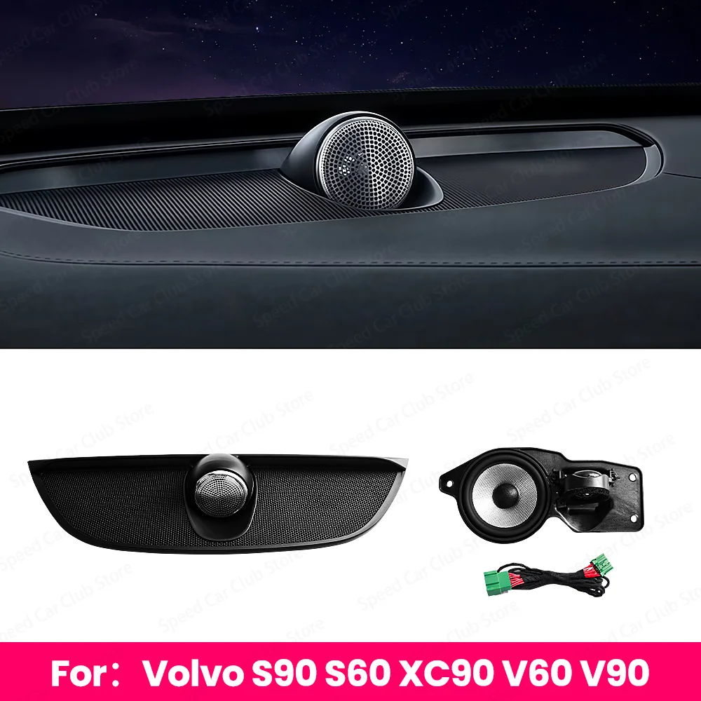 Central Control Instrument Panel Center Speaker For Volvo S90 S60 XC90 V60 V90 2017-2026 Installation Kit Included