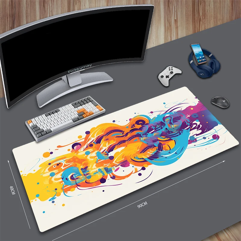 

Color element Mouse Pads Gaming Mousepad Gamer Mouse Mat Keyboard Mats Rubber Rug Desk Pad Mousepads XXL 90x40cm For Computer