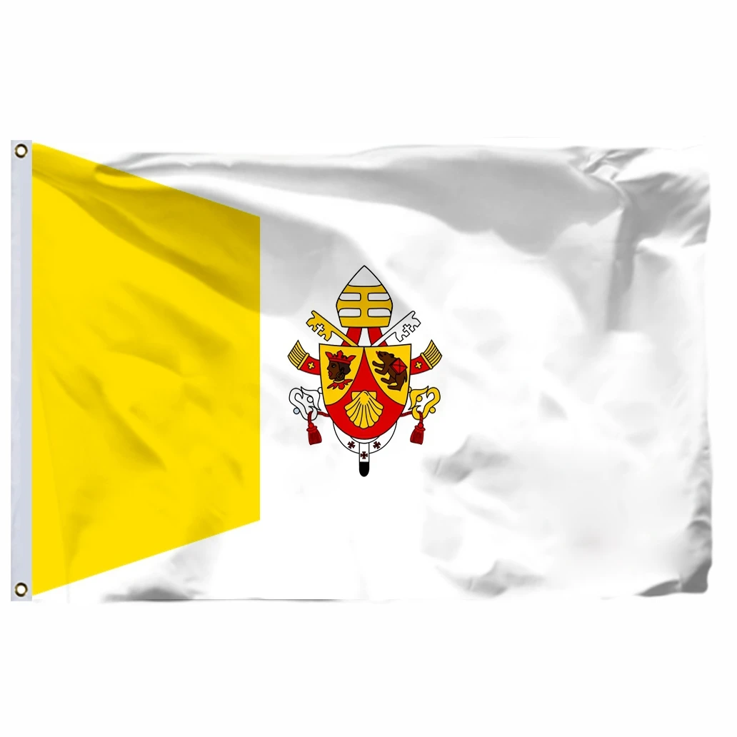 Vatican City Flag 4X4FT Digital Printed Polyester