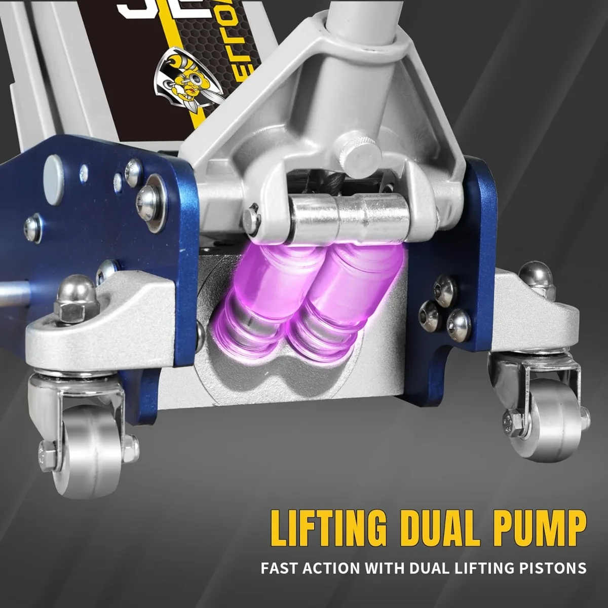 مقبس أرضي منخفض 3 طن، سعة 6600 رطل، مضخة رفع سريعة لسيارات الدفع الرباعي والشاحنات