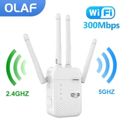 Cellular Communication Amplifier WiFi Repeater 300M/1200M 4 Antenna Routing Network Expansion Amplifier WiFi signal amplifier