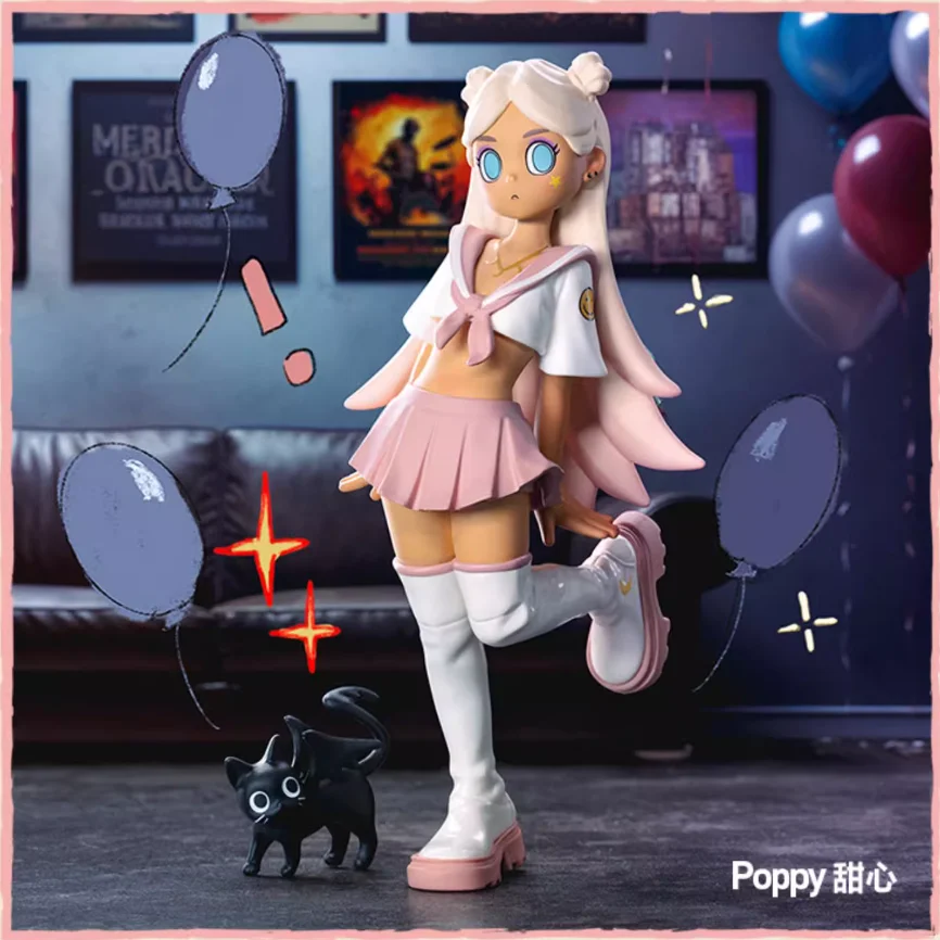 

Original Peach Riot Defeat and Rise To Fame Series Figures Band Blind Box Trendy Toy Desktop Ornament Model Gift