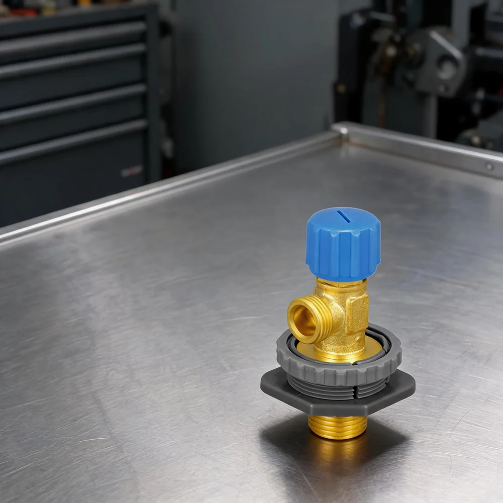 For Concealed Wall Toilet Cistern Stop Valve in Solid Brass with Asymmetric Thread Configuration for Precise Water Flow Control