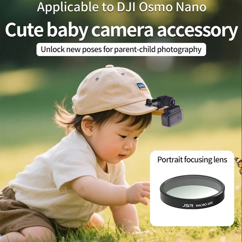 

For DJI OSMO NANO Baby Perspective Filter Hat Clip for Portrait Photography Focusing Lens Macro Lens Photography Accessories