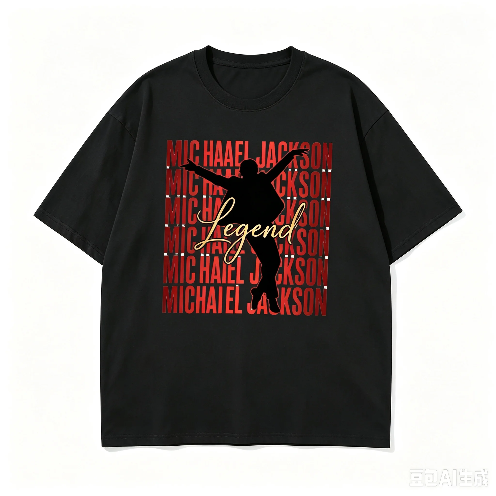 1pc Vintage Pop Music Legend Graphic Halloween Cotton T shirt Unisex Men Women Kids Streetwear Casual Vacation Short Sleeve Tops