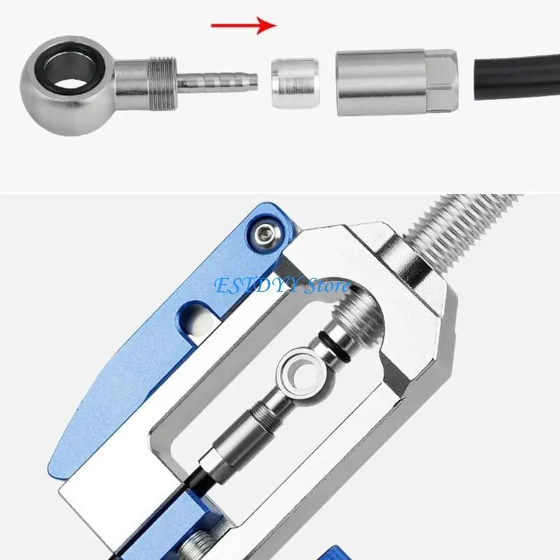 

G6DE Flexible Hose Fitting Connectors Suit Bike Brake Line Connectors Applicable