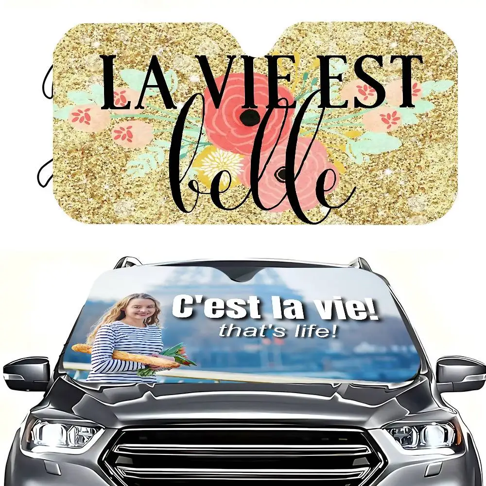 

C Est La Cie мультяшная оконная фольга с подогревом лобового стекла, солнцезащитный козырек для переднего окна автомобиля, инструменты для защиты от солнца, новинка