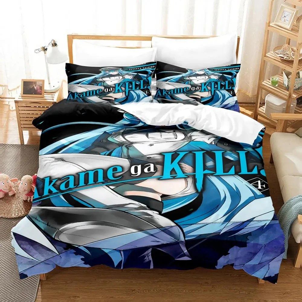

Fashion 3d Print Anime Akame Ga Kill Bedding Set Boys Girls Twin Queen Size Duvet Cover Pillowcase Bed Kids Adult Home Textiles